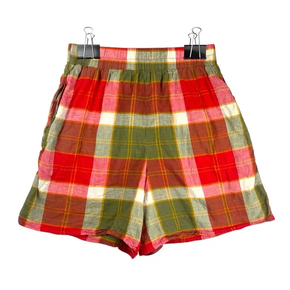 Vintage Vis a Vis Plaid Halter Top and Shorts Set Large Designer - Picture 2 of 11